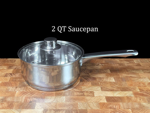 Concord 7-piece on stove demonstrates even heat distribution for precise cooking.
