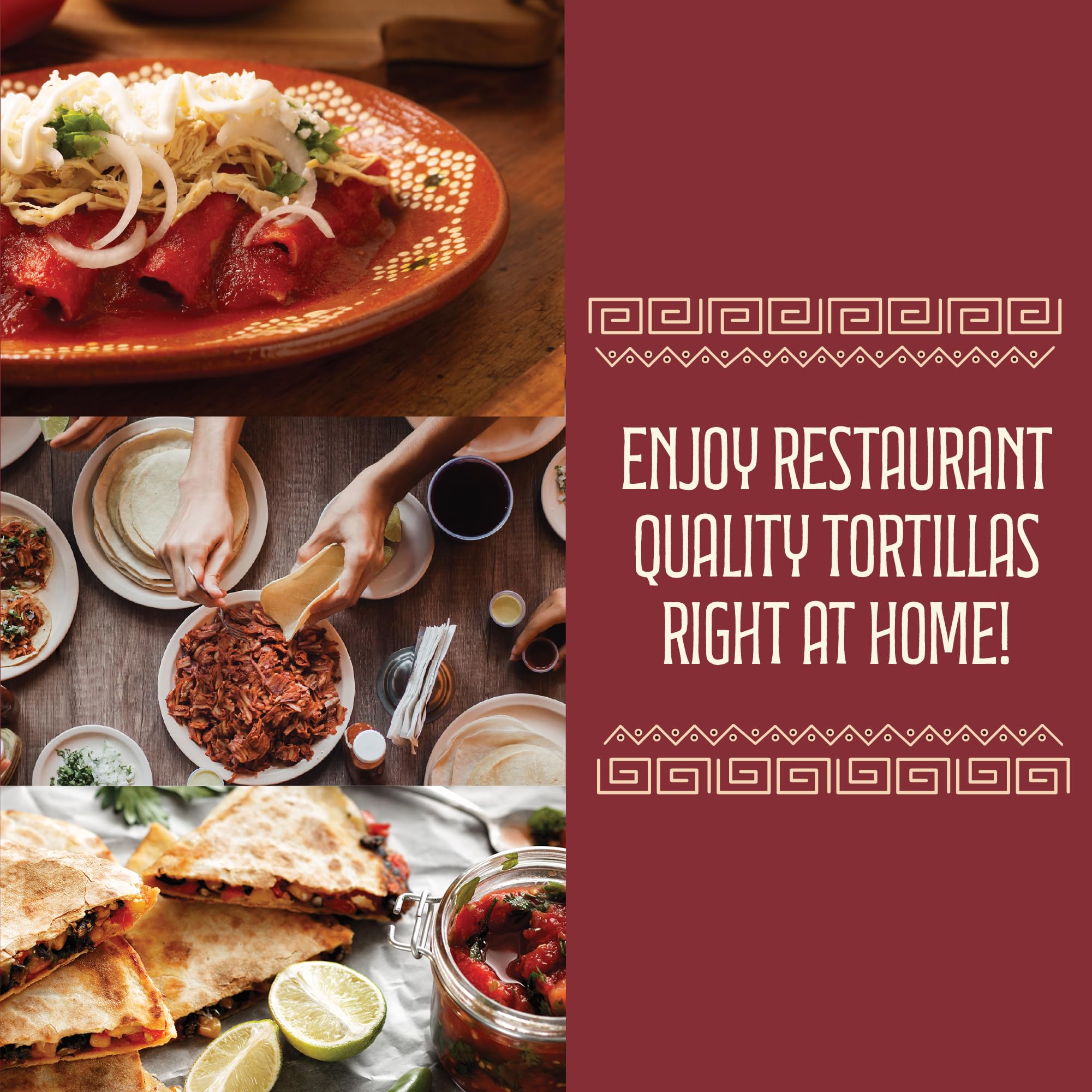 Concord pataconera-style press suits tortillas, quesadillas, and roti in busy kitchens.