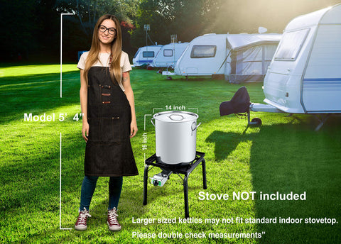 Concord stock pot demonstrates seafood boil and large-batch cooking capability.