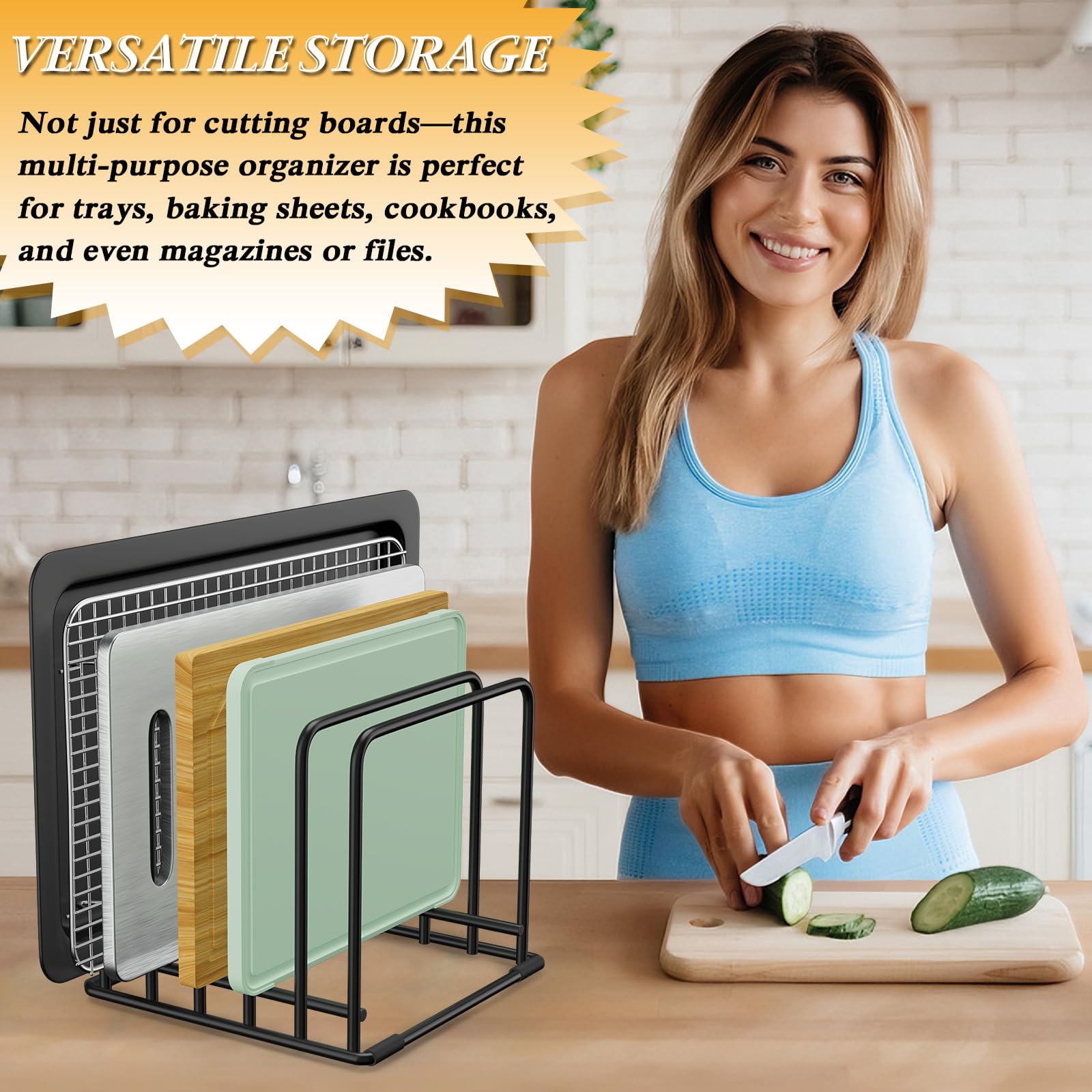 Coneyaro plates and lids storage prevents crowding and makes drying easier.