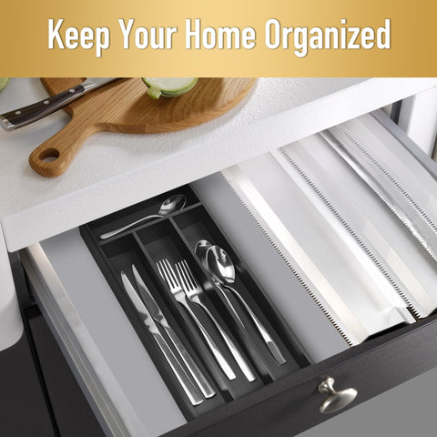 Conflech mortise and tenon construction provides sturdy support for daily utensil storage.