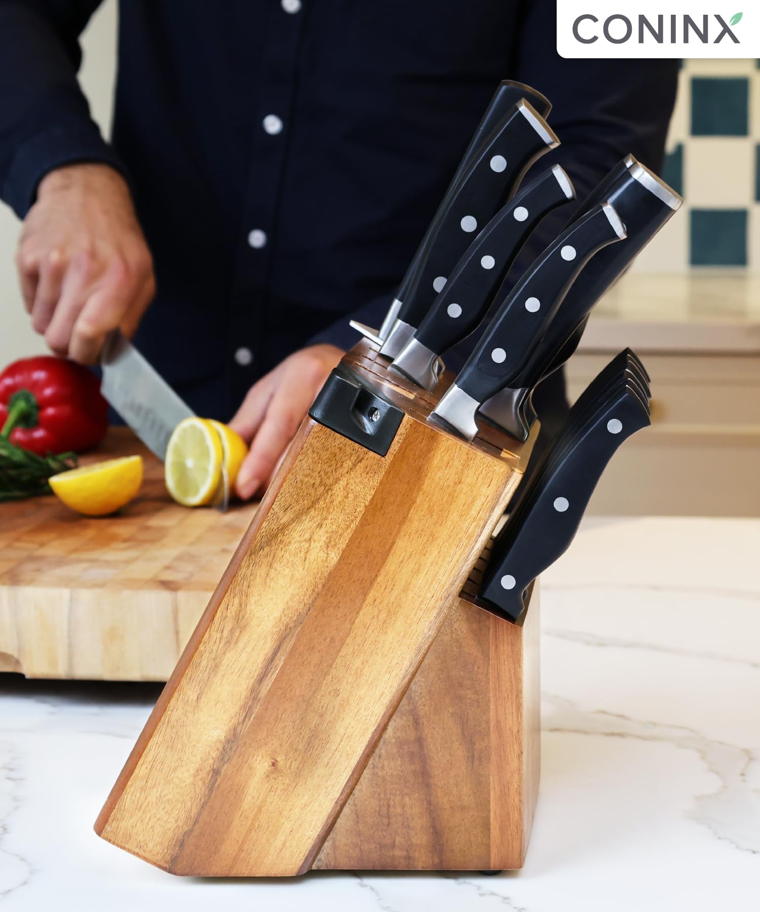 Coninx countertop organizer that keeps counters tidy and efficient.
