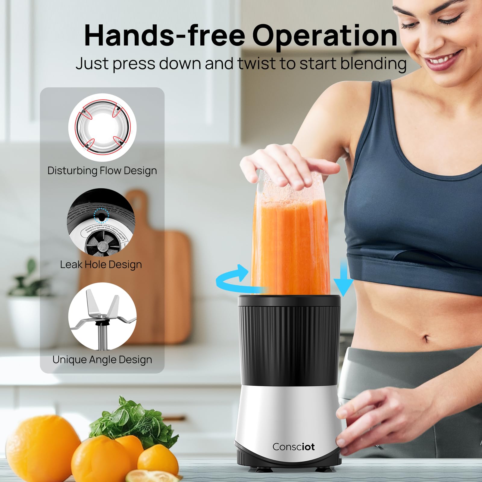 Consciot CB08 24oz cup ready for smoothies on the go