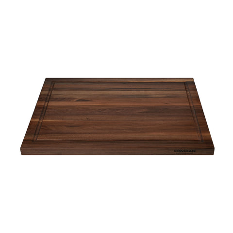 CONSDAN Walnut Cutting Board uses edge-grain construction for even performance