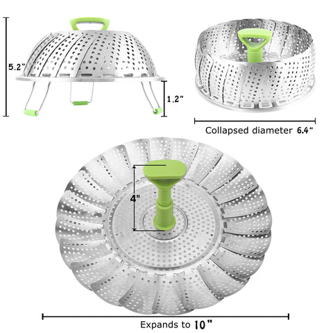 Consevisen steamer basket is dishwasher safe for quick cleaning after use.