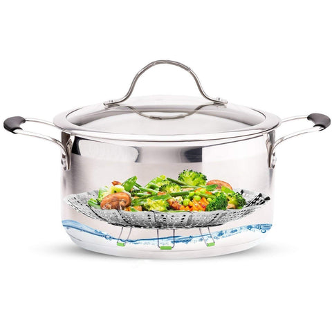 Consevisen steamer basket packaged in a gift-ready box for gifting.