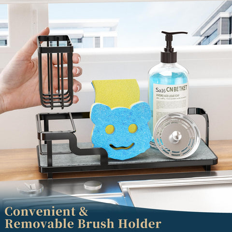 Consumest detachable brush holder keeps brushes organized and easy to clean.