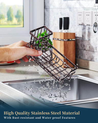 Consumest sturdy rectangular base keeps brushes and soaps stable