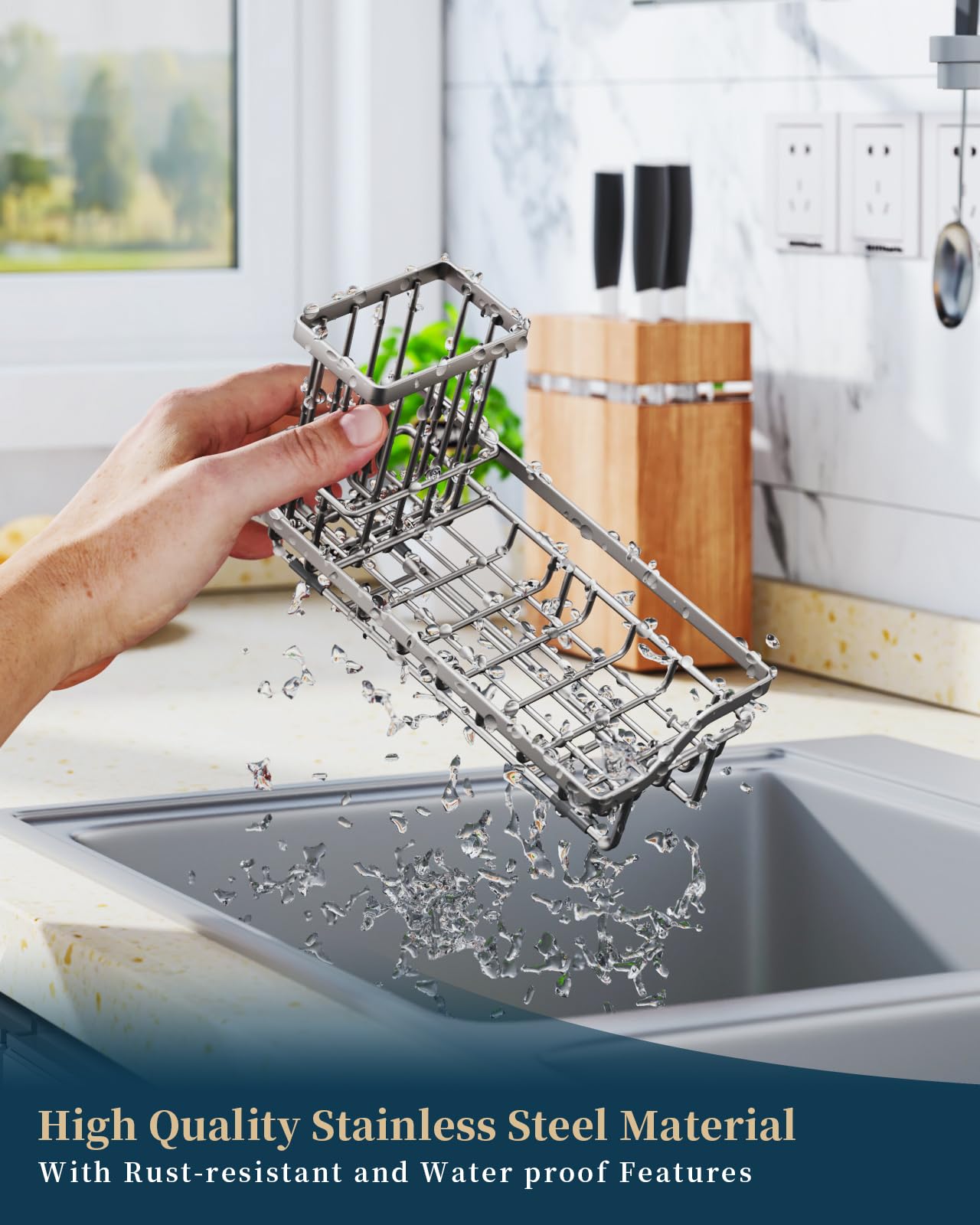 Consumest anti-slip pads prevent sliding and protect countertops.