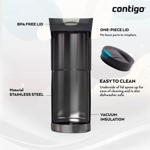 Contour Byron SnapSeal lid open for easy cleaning.