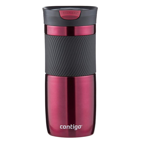 Contigo Byron Snapseal mug with closed lid, leak-proof on the go