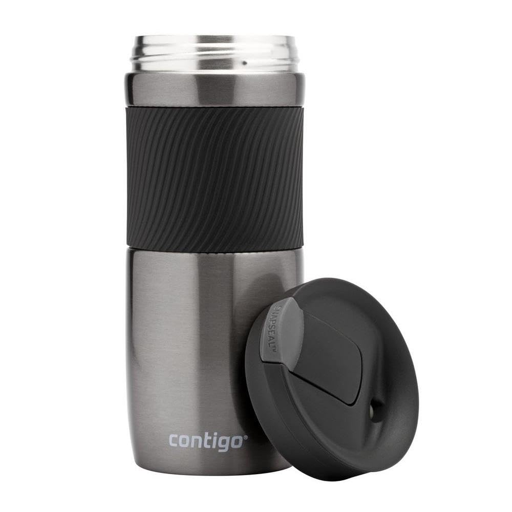 Contigo Byron SnapSeal stainless steel body highlighting vacuum insulation and durability