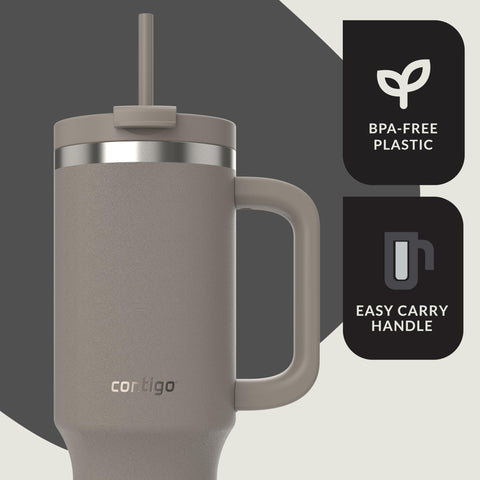 Contigo Streeterville 40oz tumbler dual temperature design for hot or cold drinks.