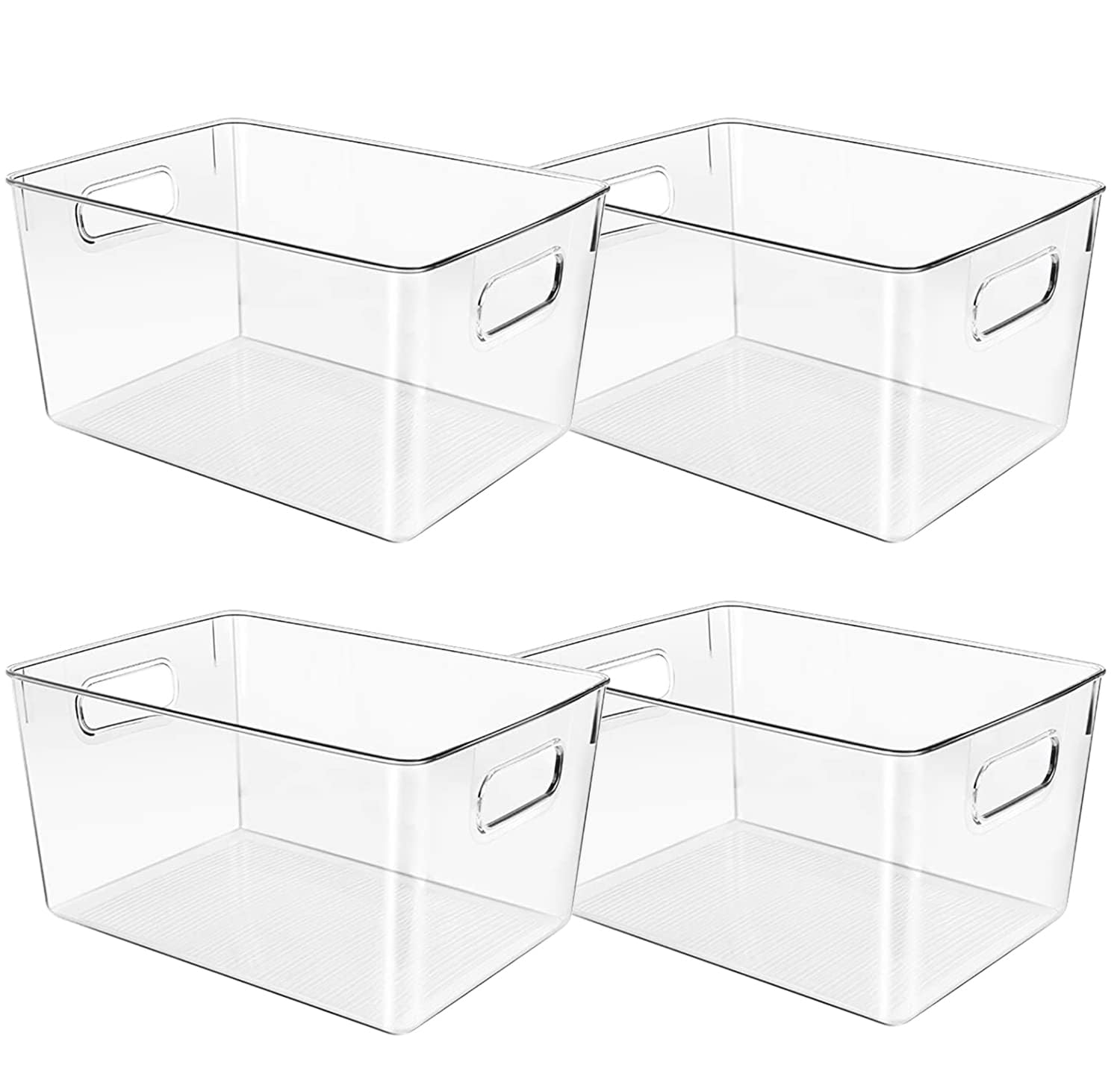 CONTROL KITCHEN clear bin for fridge organization and easy item visibility