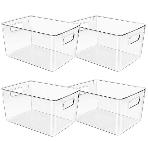 CONTROL KITCHEN clear bin for fridge organization and easy item visibility