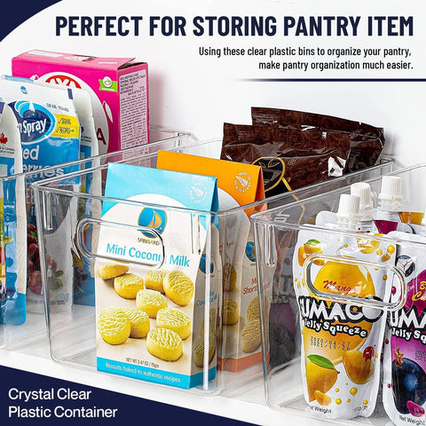 CONTROL KITCHEN clear bin for pantry organization with neat shelves