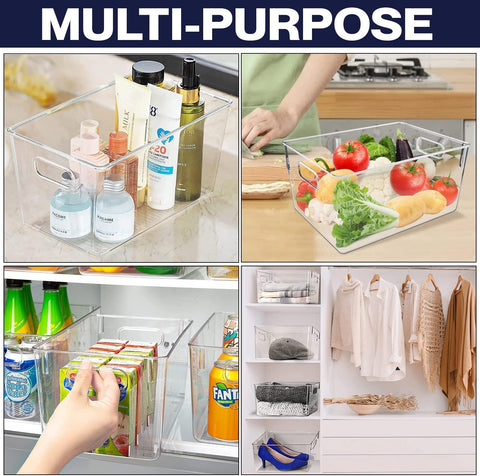 CONTROL KITCHEN clear bin with stackable design to save space
