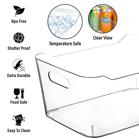 Control Kitchen clear bin for under-sink organization and easy cleaning