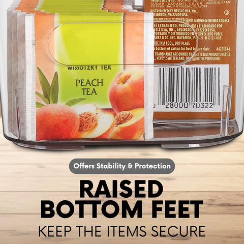 Control Kitchen stackable clear bin for space-saving kitchen organization