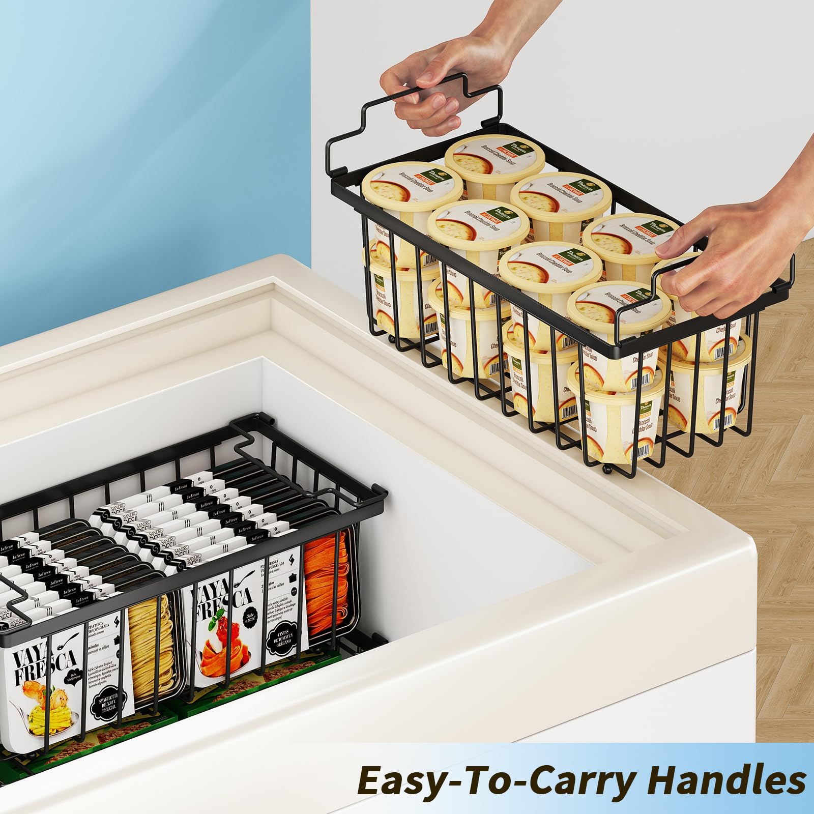coobest freezer bins sort meat fish and vegetables by use