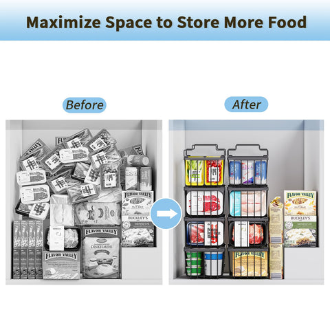 coobest freezer organizer grid holes enable air flow and quick content scanning