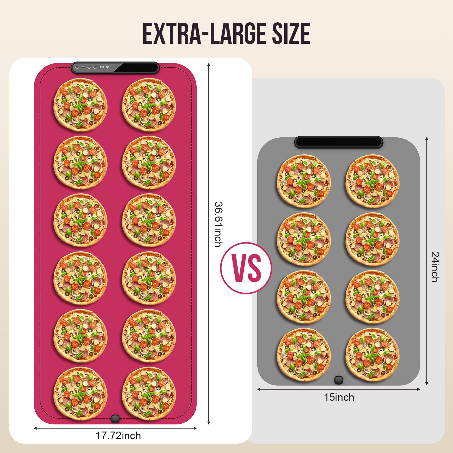 COODAM warming mat keeps multiple dishes without crowding counters.