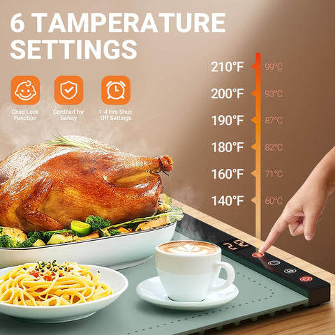 COODAM warming mat rollable design for easy storage and portability.