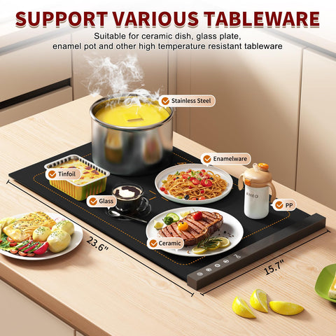 COODAM Warming Mat six temperature settings for precise warming.