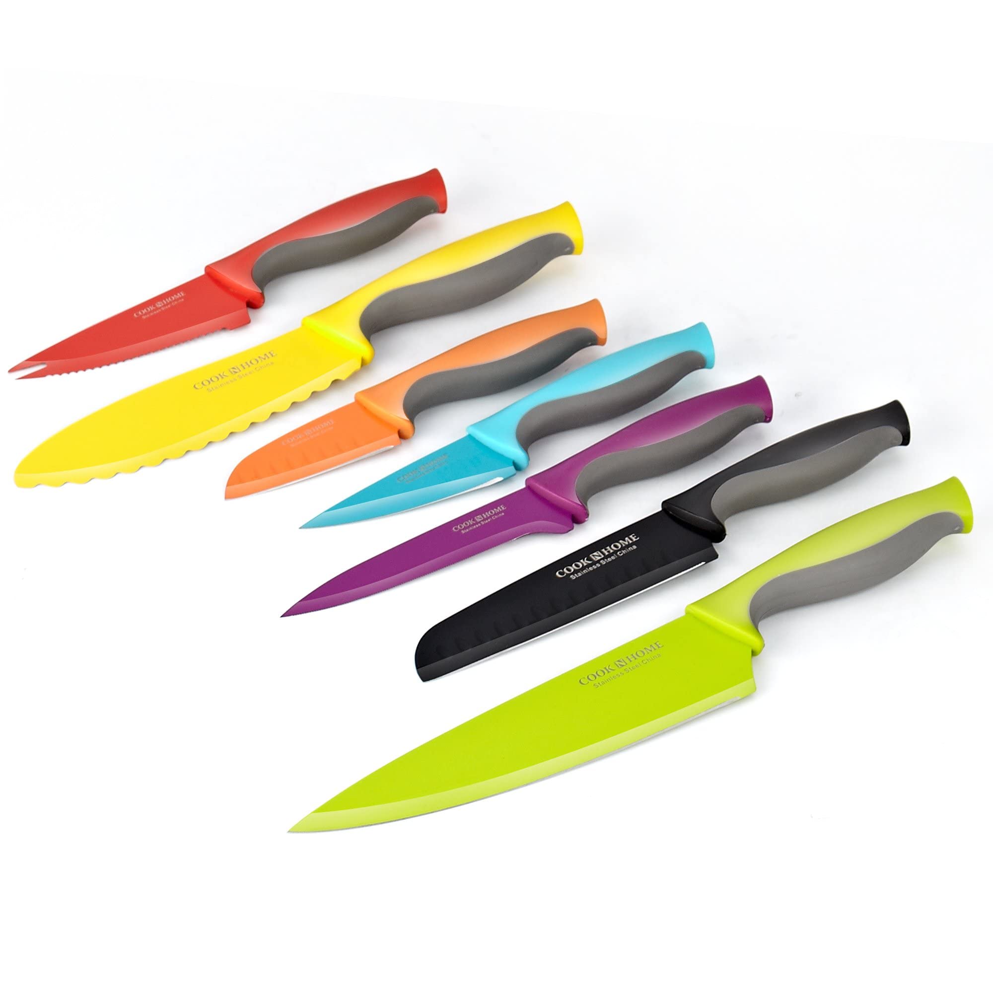 Cook N Home 5-inch serrated knife handles crusty bread