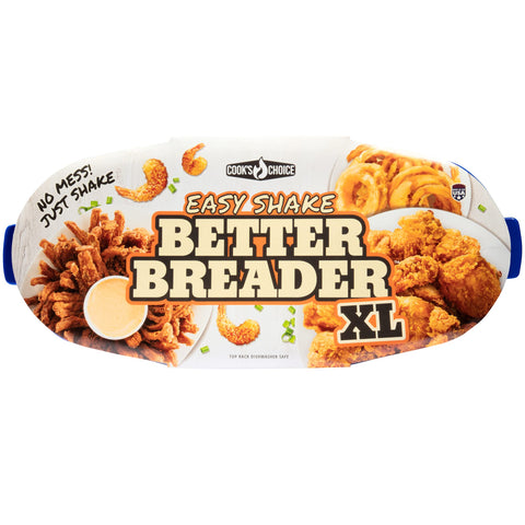 COOK'S CHOICE Better Breader Bowl sealed lid keeps seasoning intact