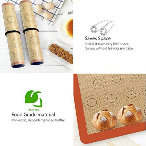 Cook Time dishwasher-safe macaron mat for quick maintenance