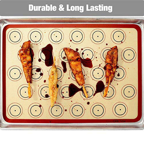 Cook Time easy-clean mat simplifies cleanup after baking