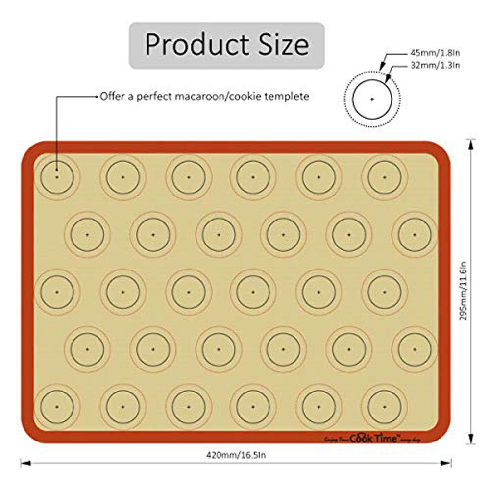 Cook Time multi-use silicone mat handles macarons and more