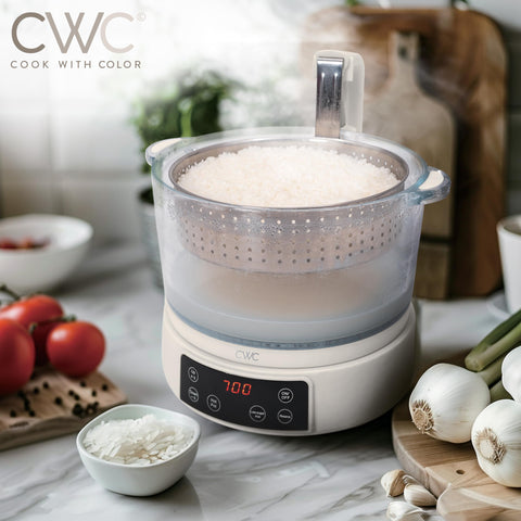 COOK WITH COLOR 3L digital panel enables precise timing and temperature control