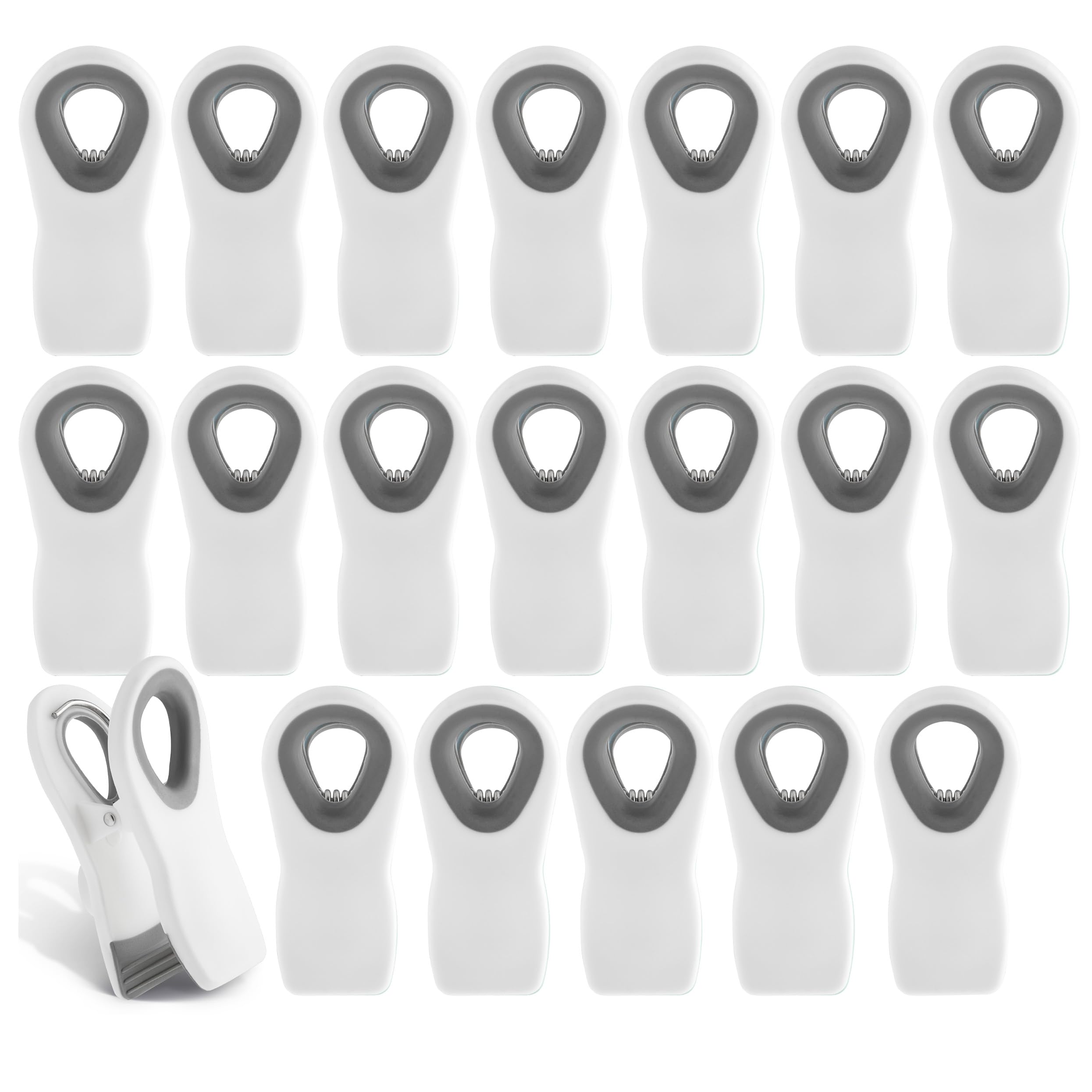 Cook with Color bag clips with magnet on fridge for quick sealing and easy access.