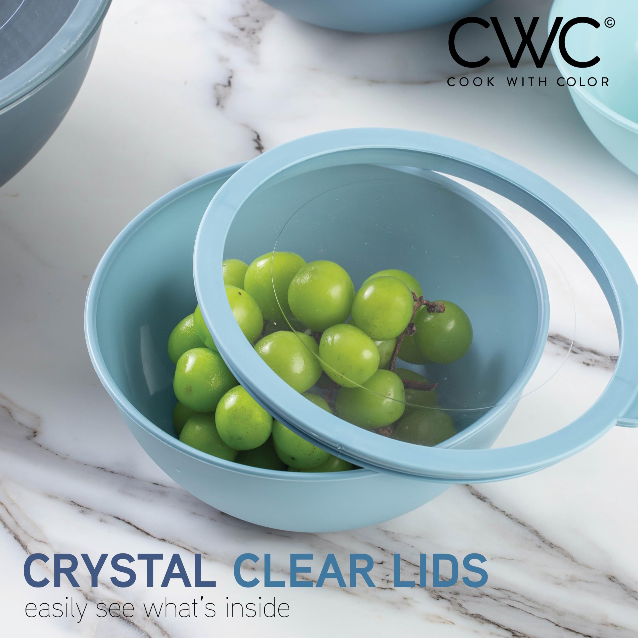 COOK WITH COLOR BPA-free plastic bowls for safe, everyday kitchen use.