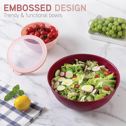 Brand-friendly BPA-free polypropylene ensures safe food prep in rose set