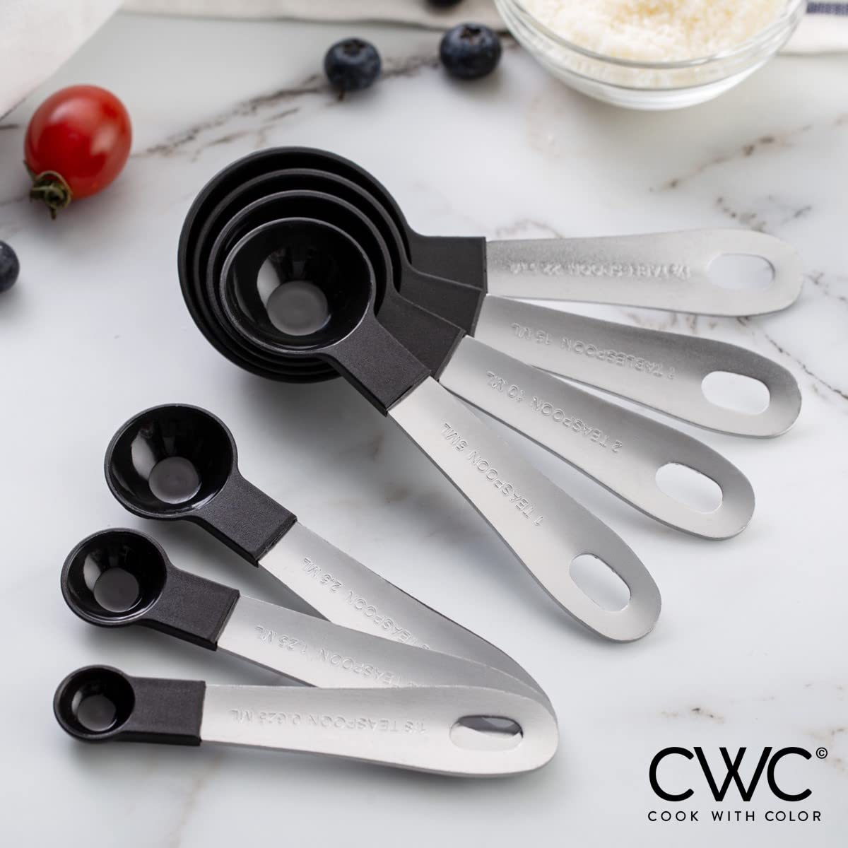 COOK WITH COLOR compact storage keeps cups and spoons organized