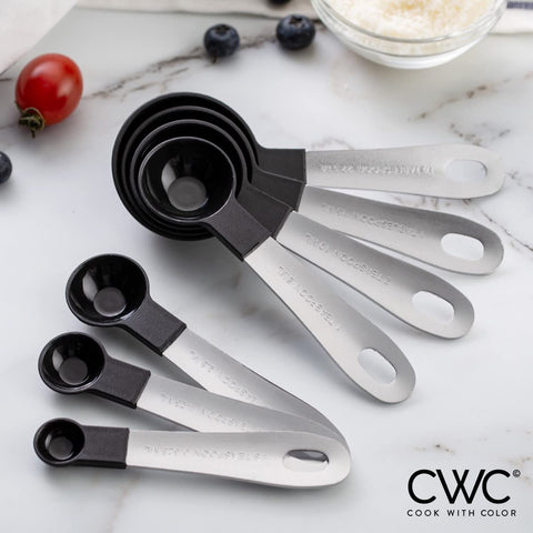 COOK WITH COLOR compact storage keeps cups and spoons organized