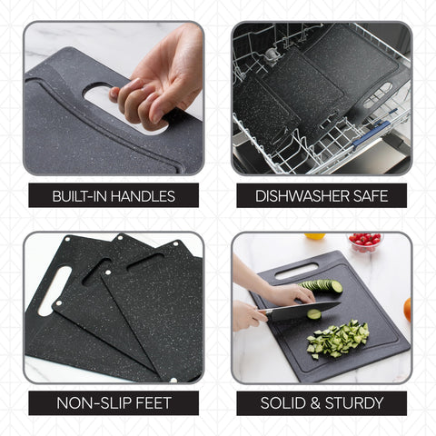 COOK WITH COLOR large 14 inch board handles bigger tasks and multitasking.