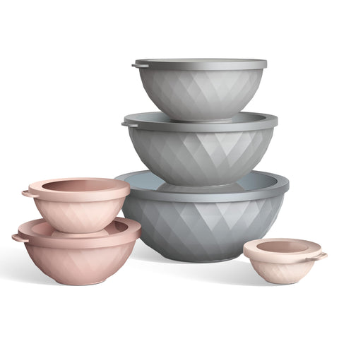 Cook With Color diamond-design bowls add style to meal prep.