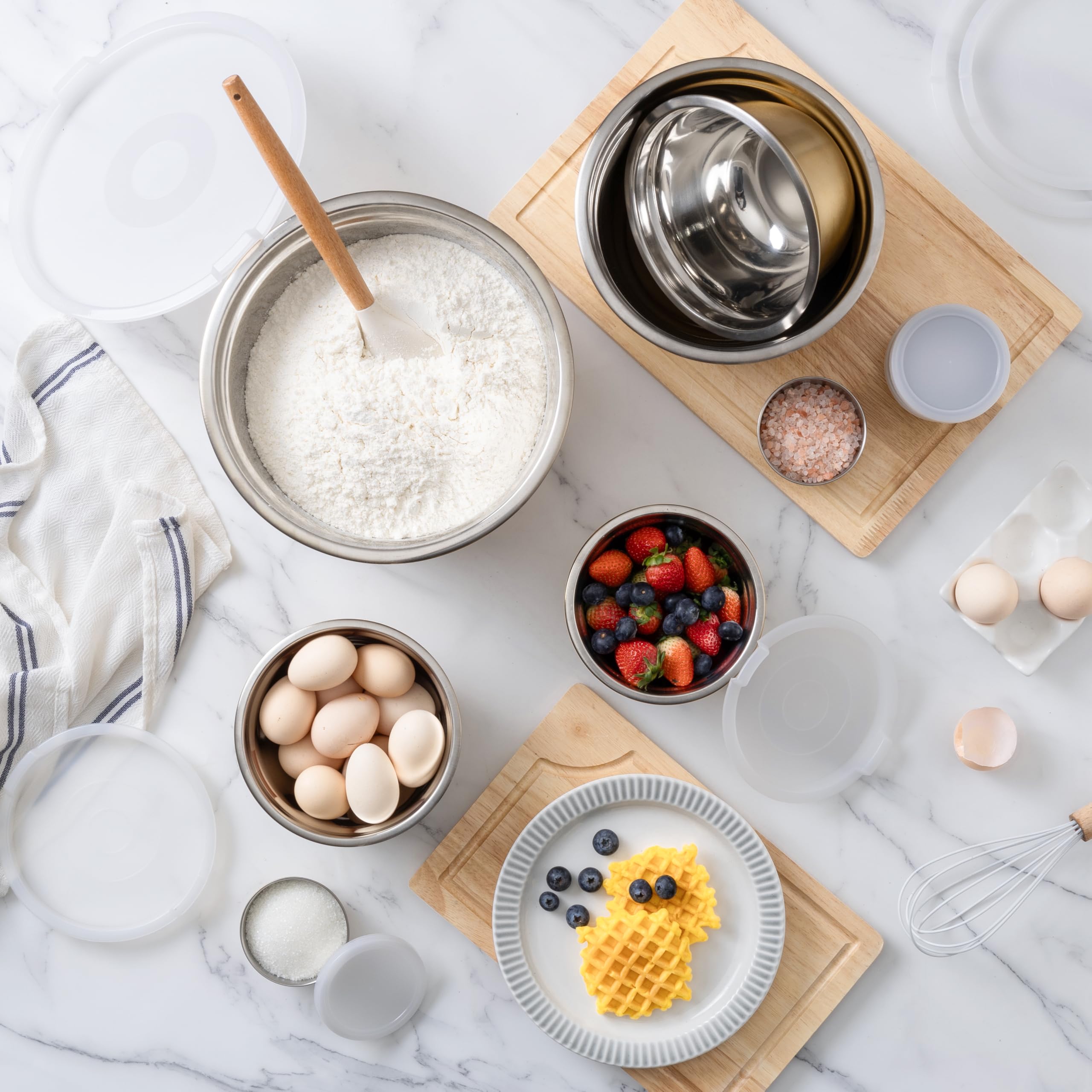 Cook With Color versatile bowls support meal prep, baking, and serving.
