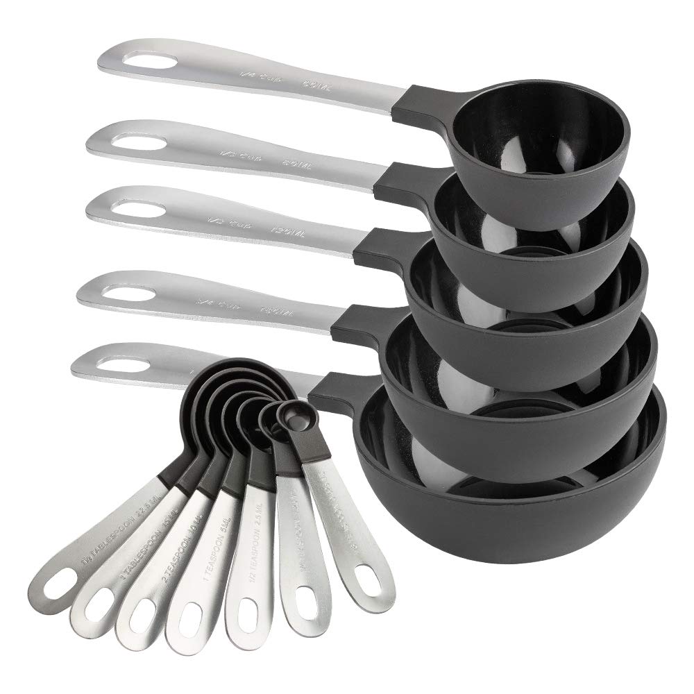 COOK WITH COLOR measuring cups with stainless steel handles for precise, colorful prep
