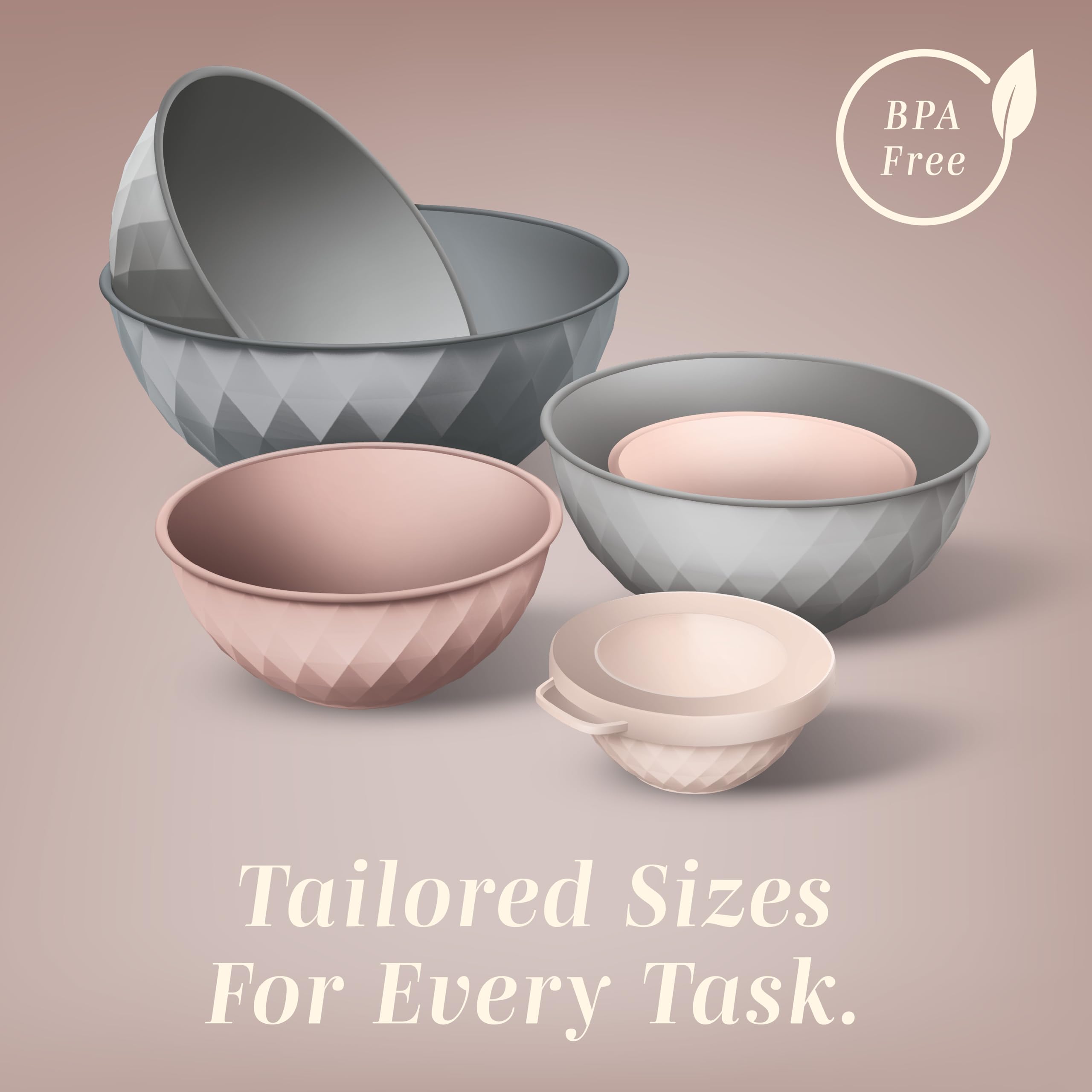 Cook With Color microwave-safe bowls heat ingredients quickly.