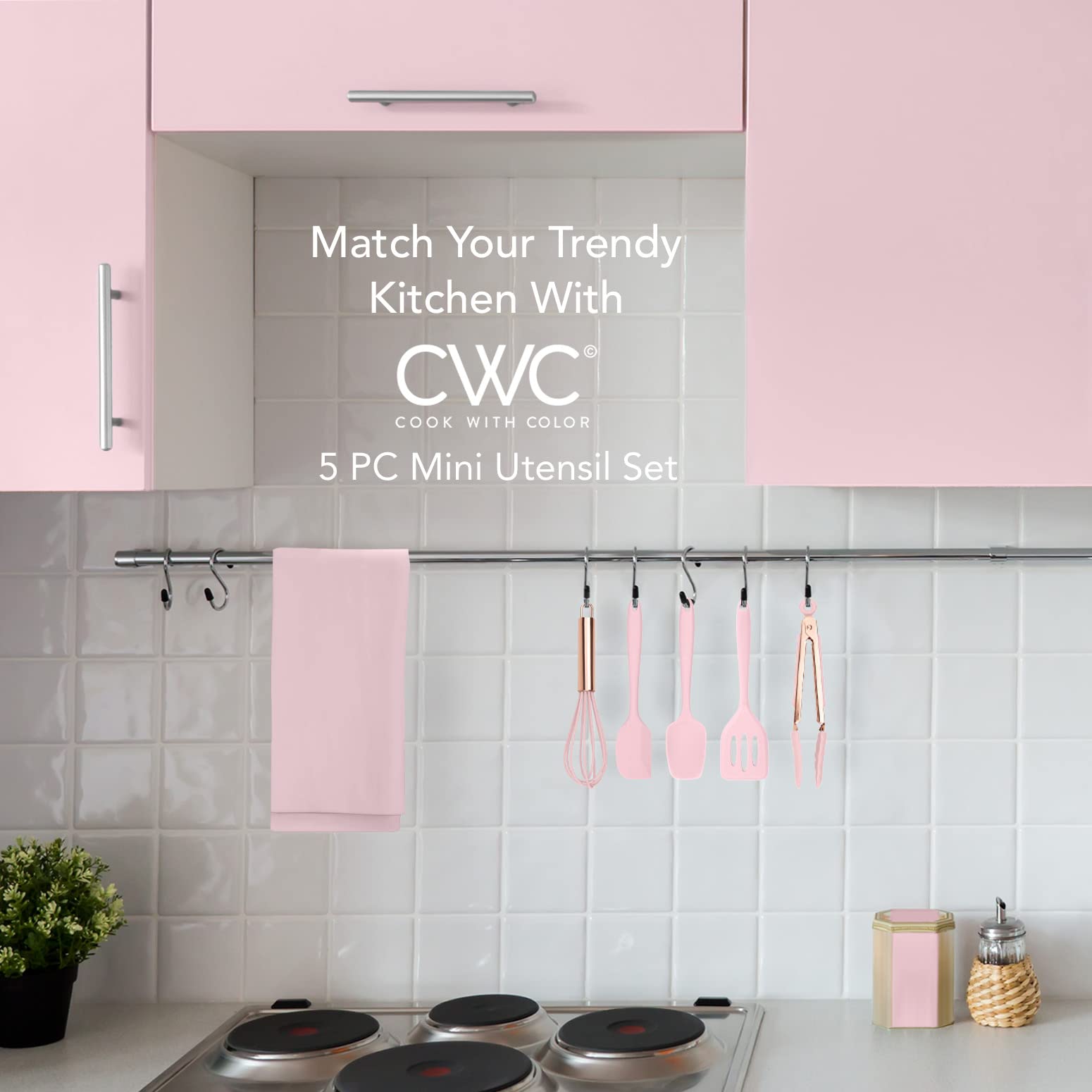 COOK WITH COLOR mini spoonula pink ideal for stirring and tasting