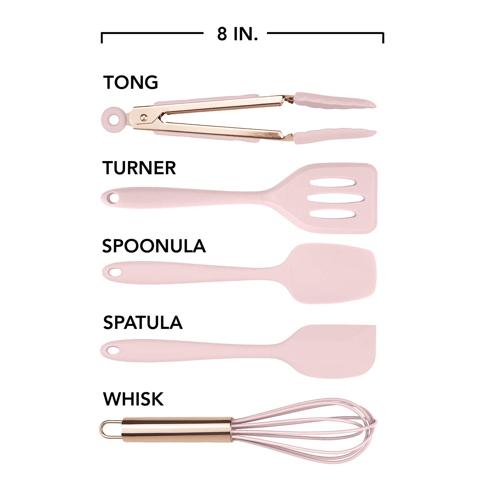 COOK WITH COLOR mini whisk pink blends batter without scratching cookware