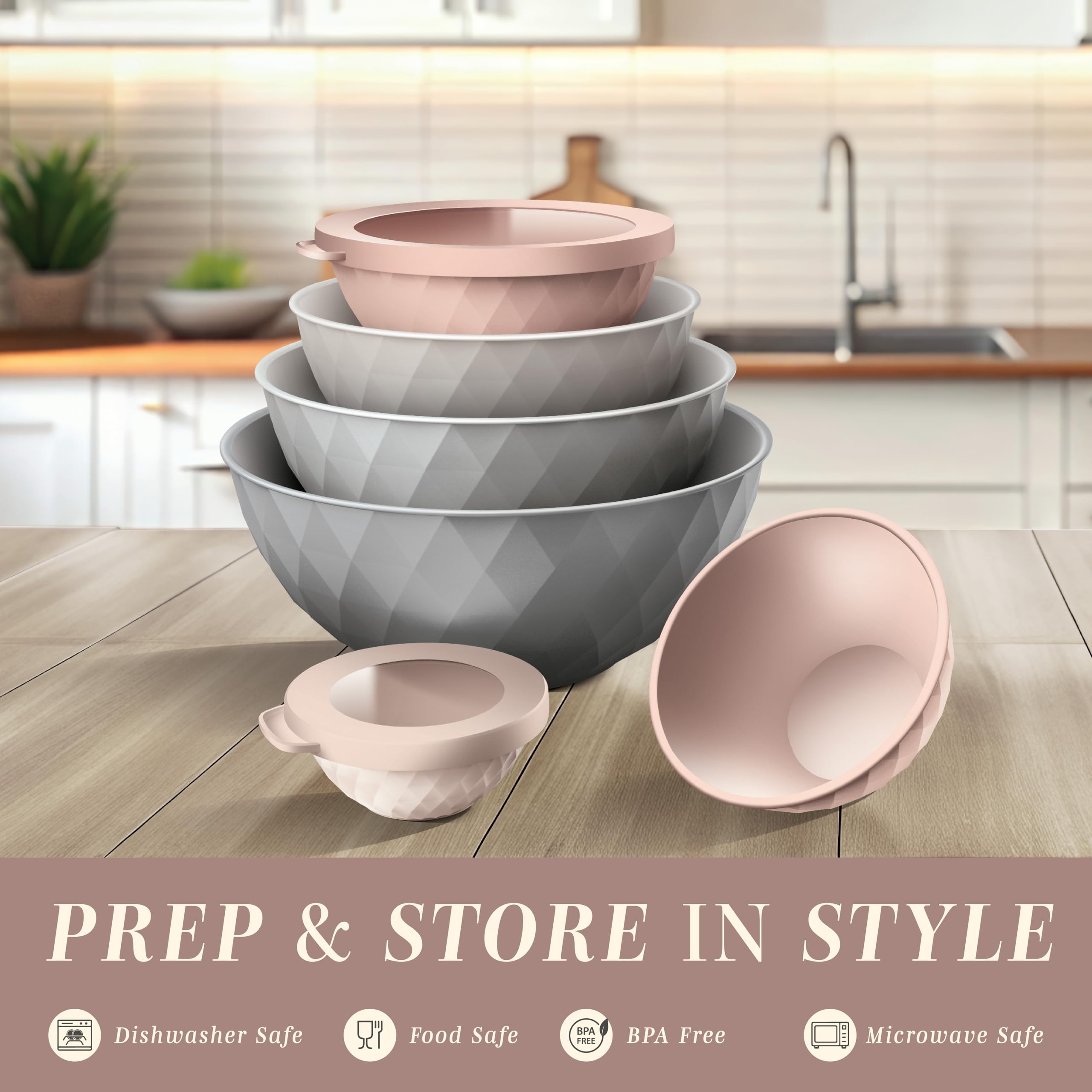 Cook With Color six lids keep leftovers fresh and organized.