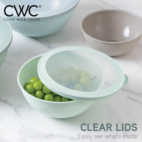 COOK WITH COLOR prep bowls microwave-safe for quick reheating