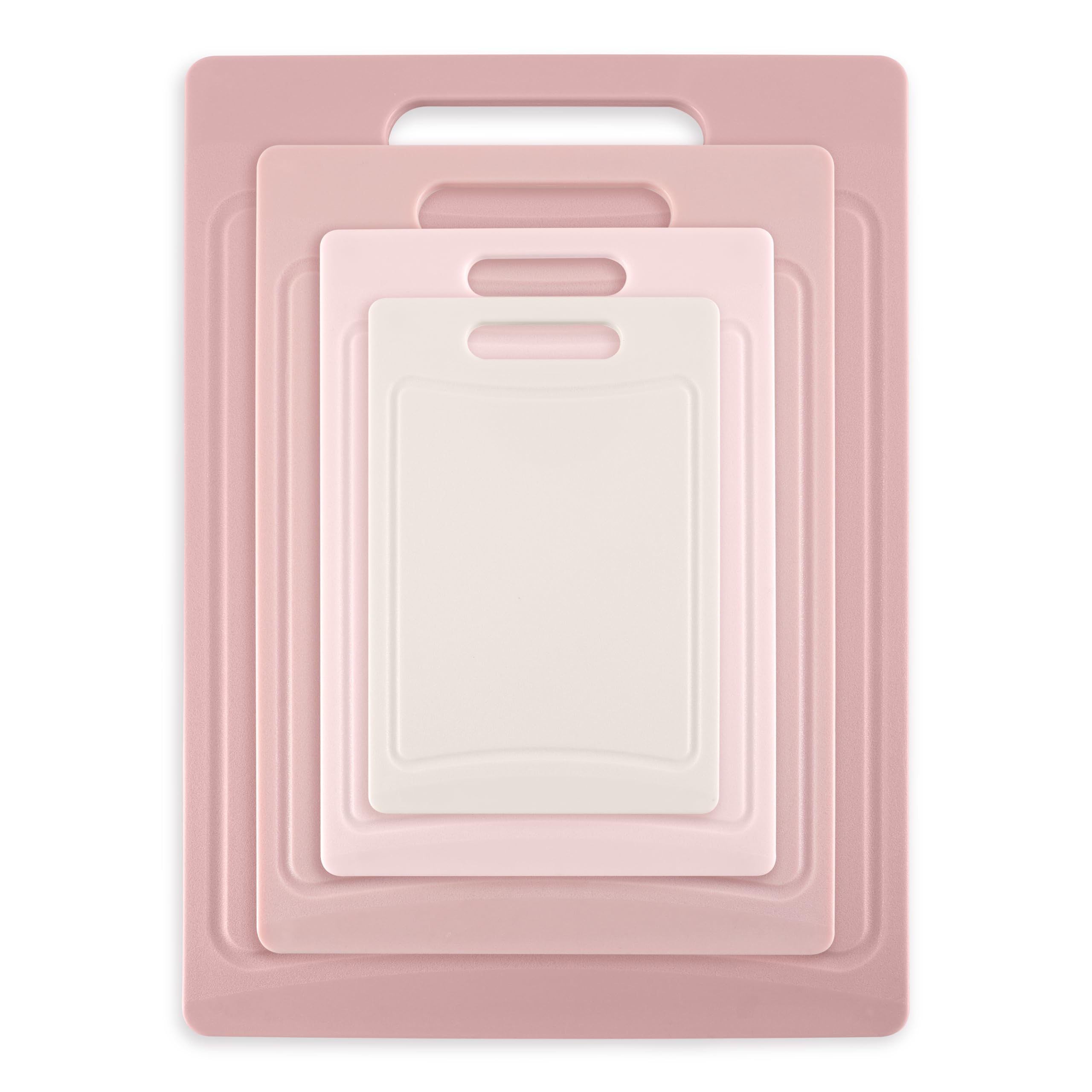 COOK WITH COLOR rubber-feet pink board prevents sliding during chopping