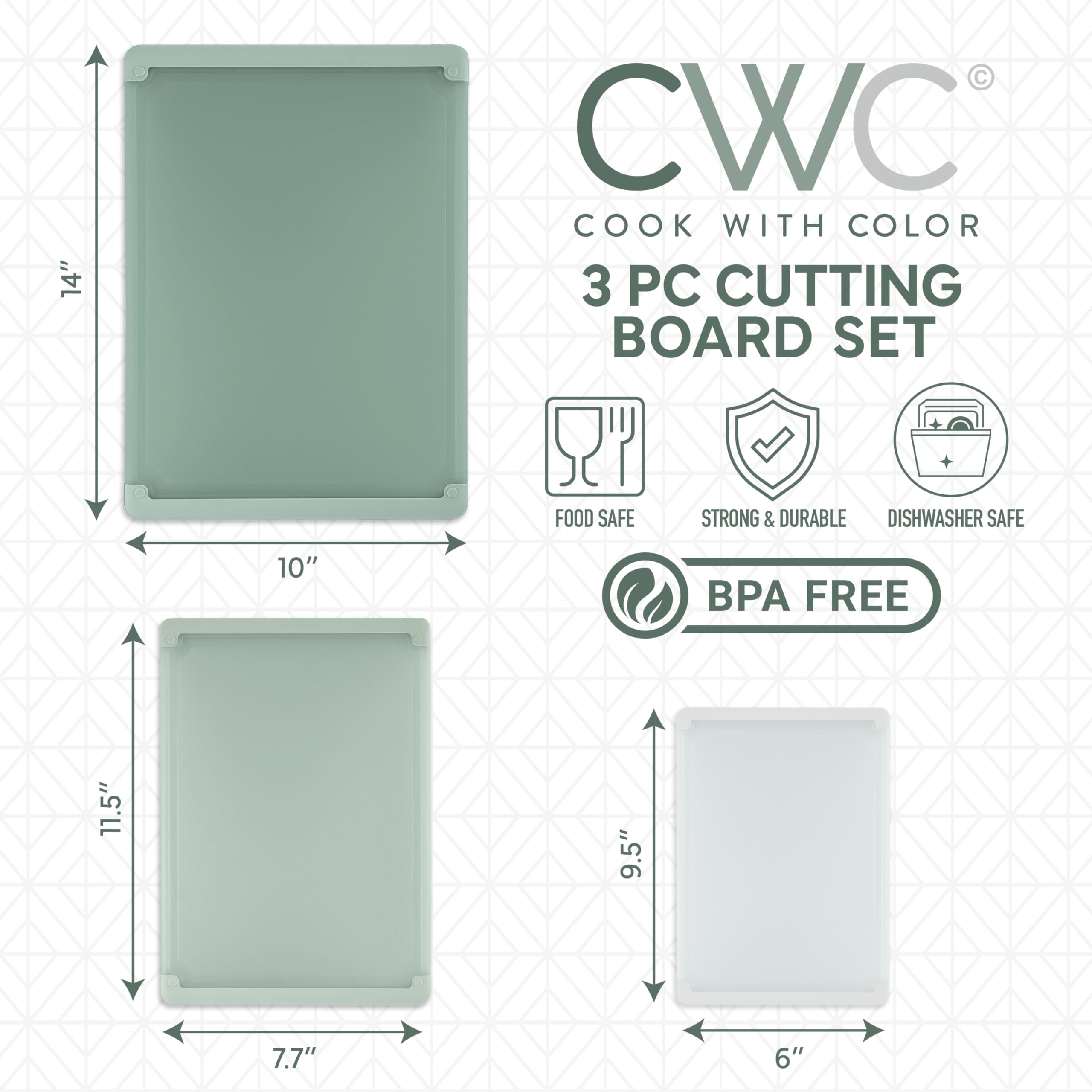 Cook with Color set of three cutting boards adds versatility for all prep tasks
